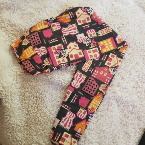 OS Lularoe Gnome Leggings - Picture 1 of 2